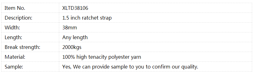 2000kgs ratchet strap 2000kgs ratchet strap