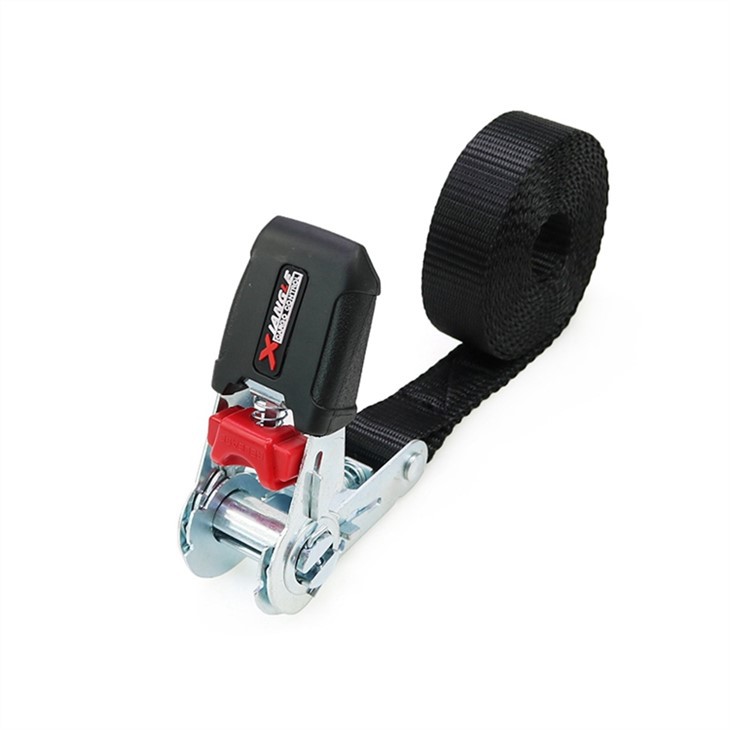 800kg 1 Inch Ratchet Tie Down Straps Custom Logo Cargo Lashing Buckle Belt Rubber